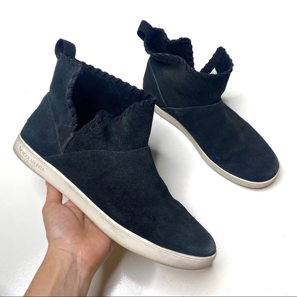 Koolaburra by UGG Rylee Suede Leather Mini Boots Black 10 - Picture 1 of 8